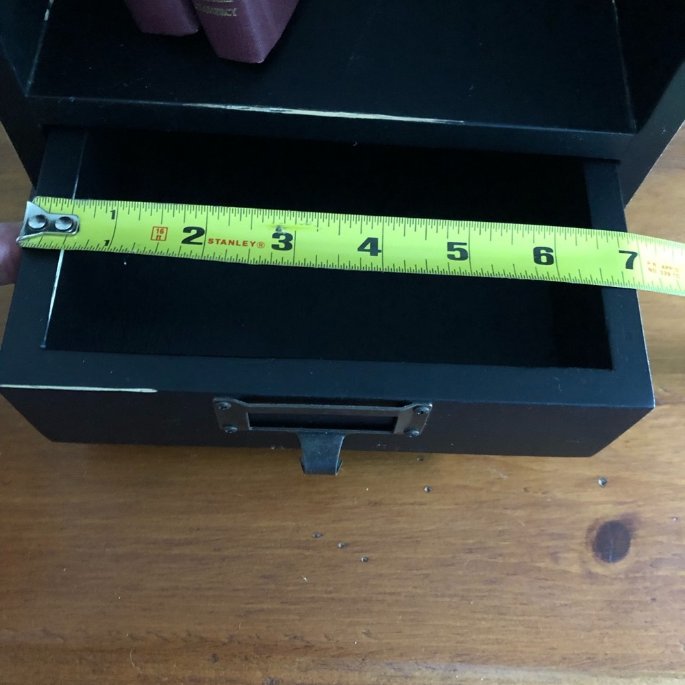 EUC Black (w/slight distress) Office Organizer - Picture 9 of 12